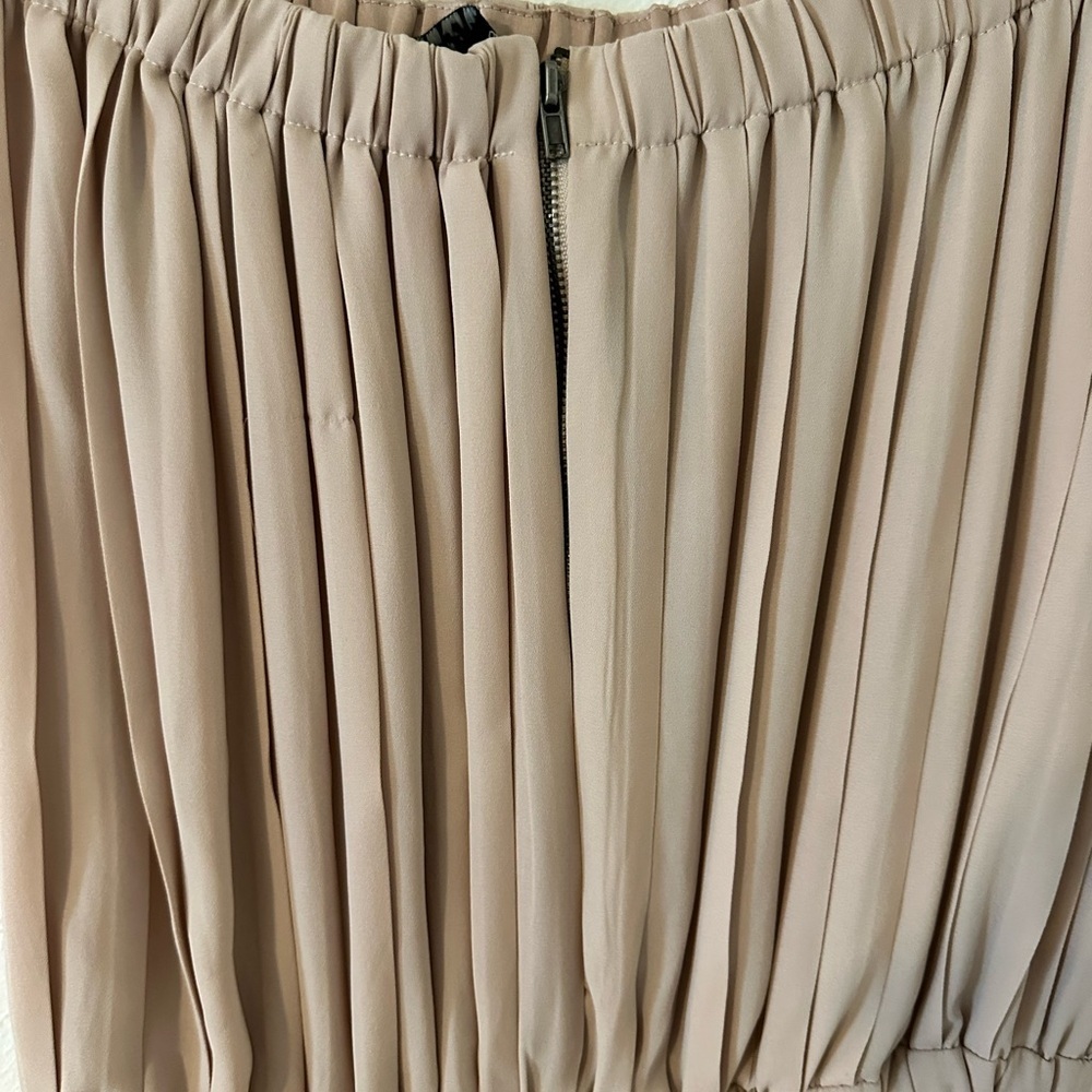 Ark&co cream strapless dress with cinched waist​​​ - Picture 7 of 8